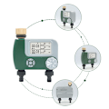 Miniatyrbild 2 av 5: Slangkopplingstimer för utomhus, batteridriven, automatisk bevattning