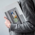 Miniatyrbilde 6 av 6: Blyantveske, 3-pakning Stor Kapasitet Mesh Glidelås Pennerposer, Dobbel L