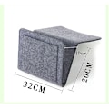Miniatyrbillede 5 af 5: Sengside Felt Opbevaringspose Med Lommer Seng Sofa Skrivebord Hængende Organiser