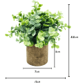 Miniatyrbillede 2 af 5: Kunstige Potteplanter - Kunstige Plastikplanter - Indendørs &