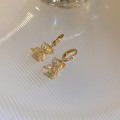 Miniatyrbillede 3 af 5: Akryl små bjørn mikro zirkon øreringe søde og søde sjove
