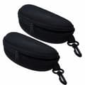 2-pack Dragkedja Glasögon Solglasögon Hårt case Förvaringsboxhållare A
