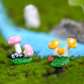 Miniatyrbild 3 av 5: 4 moss mikrolandskap harts prydnader Svamp plexus tecknad