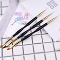 Miniatyrbillede 3 af 5: 3 stk. Negletegningspen, Dobbeltsidet Neglekunstpensel Akryl R DXGHC