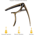 Miniatyrbilde 3 av 6: Capo for akustisk og elektrisk gitar, ukulele, banjo, mandolin w