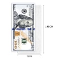 Pikkukuva 2 / 4: Uusi 100 dollarin seteli Velour Brasilian rantapyyhe 70x140cm