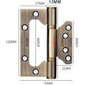 Miniatyrbilde 3 av 5: 2 stk. Rustfrie hengsler (antik bronse), 4 tommer rektangulært blad