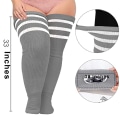 Miniatyrbillede 2 af 7: Plus Size Dame Thigh High Strømper til Tykke Lår - Ekstra Lange Strømper