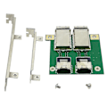 Miniatyrbild 1 av 5: Mini Sff-8088 till Sas36p Sff-8087 Adapter i Pci-fäste Suppo DXGHC