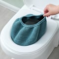 Pikkukuva 4 / 6: 5-osainen universaali neulottu pestävä wc-istuimen pehmuste, kotitalous