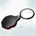Miniatyrbillede 5 af 5: 2 Pak 10x Lille Lommeforstørrelsesglas Premium Foldbar Mini Forstørrelsesglas