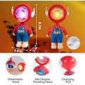 Miniatyrbilde 6 av 6: Solnedgang Lampe, Solnedgang Lys Regnbue Projektor Berøringskontroll 7 Farger