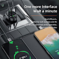 Miniatyrbillede 6 af 6: Bluetooth FM-sender, Automatisk Dobbelt USB Bluetooth V5.0 og Q