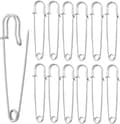 30-pack 7,5 cm Säkerhetsnålar - för Kläder, Läder, Canvas, Filt