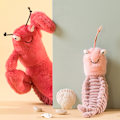 Miniatyrbillede 5 af 6: Crawfish dukke læder rejer plys legetøj dukke gave - Sheldon lea