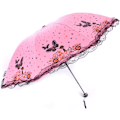 Miniatyrbillede 1 af 7: Foldbar Parasol Kvinder UV-Beskyttelse 8 Ribber 210T UPF50+ Parasol Kvinder