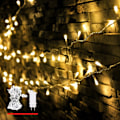 Pikkukuva 1 / 6: Jouluvalot, 200 LED-lamppua, Lämmin Valkoinen, Sisä- ja Ulkokoristeluun