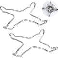 Miniatyrbilde 1 av 5: Sett med 2 rustfrie stål gassreduksjonsringer for gasskomfyr, stekeplate, griddle