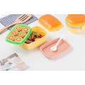 Miniatyrbild 2 av 7: 1 Styck Söt Rektangulär Hamburgare Lunchlåda för Studenter Mikrovågsugn Lunch B