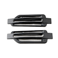 Miniatyrbillede 3 af 5: 2x Sorte Bil Luftstrøms Fender Side Mesh Vent Dekorationssticker Ca