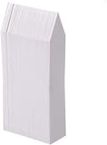 200 Plastväxtmärken, 5 x 1 cm vita plastträdgårdsmärken DXGHC