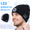 Miniatyrbilde 2 av 7: Bluetooth Beanie Hat med Lommelykt, LED Lysende Beanie Musikkhatt, Beanie