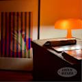 Miniatyrbillede 3 af 5: Orange Svampe Lampe til Rum Æstetisk Moderne Belysning til Soveværelse | Cool Retro Stueindretning (Orange)