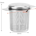 Miniatyrbillede 3 af 5: Fintmasket rustfrit stål te-filter DXGHC