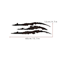 Miniatyrbilde 2 av 5: （Svart）2 stk Bilsticker Monster Scratch Stripe Dekal, Monster Cla