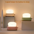 Miniatyrbillede 3 af 6: Sød Natlampe, Dæmpbar LED Natlys Genopladelig Bordlampe