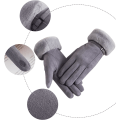 Miniatyrbilde 5 av 6: Vinterhansker for kvinner, varme fleecefôrede, elastiske, tykke hansker med touch-funksjon