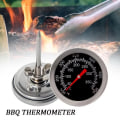 Miniatyrbilde 6 av 6: Ovn-termometer i rustfritt stål BBQ Grill Smoker Termometer 50-