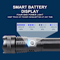 Miniatyrbillede 3 af 6: USB genopladelig xhp70 nødblysflashlight p50 stærk lys