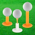 Miniatyrbilde 5 av 6: 3 stk (54 mm + 70 mm + 83 mm) gummiklubbeholdersett, plastkøller for driving range golfmatte golf treningsmatte golf trening i