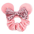 Miniatyrbillede 5 af 6: 4 stk. Fløjlsmusøre Scrunchies Blanke Sequin Bows Scrunchies C