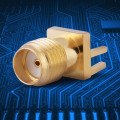 Miniatyrbild 2 av 6: 10 st SMA Honkontaktuttag PCB-montering Adapter 50 Ohm RF C