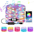 Miniatyrbillede 2 af 5: Mobiltelefonapp Kontrol Lysstreng Julepynt RGB Fu
