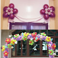 Miniatyrbillede 6 af 7: 60 stk. Bærbare Blomsterformede Ballonclipsholdere til Bryllup og Fødselsdag