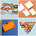 Miniatyrbillede 5 af 7: 300 stk. Dekorative Push Pins Runde Tommelknapper Forskellige Farver