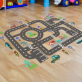 Miniatyrbillede 6 af 7: Vejbilrum dekorativ gulvklæber Børneværelse soveværelse de