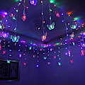 Miniatyrbillede 1 af 4: Gardinslynge med sommerfuglelys 4,5 meter 120 LED USB Feelygter