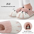 Pikkukuva 2 / 5: Söpöt eläinsandaalit naisille, pehmeät plushiset kissankäpälän kotisandaalit