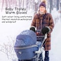Pikkukuva 2 / 5: Rattailas, rattailas käsikäsineet lämpimällä fleece- ja puuvillavuorella DXGHC