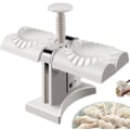 Miniatyrbild 1 av 7: Automatisk Dumplingtillverkare för Hushåll, Dubbelhuvud, Ravioli Pressform