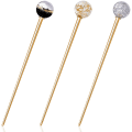 Miniatyrbillede 1 af 5: 3 stk. Kvinders Lollipop Hårpinde, Elegant Planet Design Rund Bold