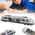 Miniatyrbillede 5 af 6: Legetøjs Tog Simulering Metro Model Legering Glide Støbt Metal Køretøj
