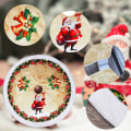 Miniatyrbilde 2 av 7: 98cm/38 tommers juletre-skjørt, dekorativt for bunnen av juletreet