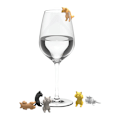 Miniatyrbillede 3 af 5: Vinkupler, silikone drikkemarkører, passer til glas og dåser, tåler opvaskemaskine