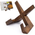 Miniatyrbillede 1 af 5: Kogebogsstand, Håndlavet Træ Kogebogs Holder, Opskriftsbog H