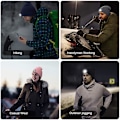 Miniatyrbillede 5 af 5: Unisex LED Beanie Hat med Lys, Vinterstrikket Lysende Forlygte H